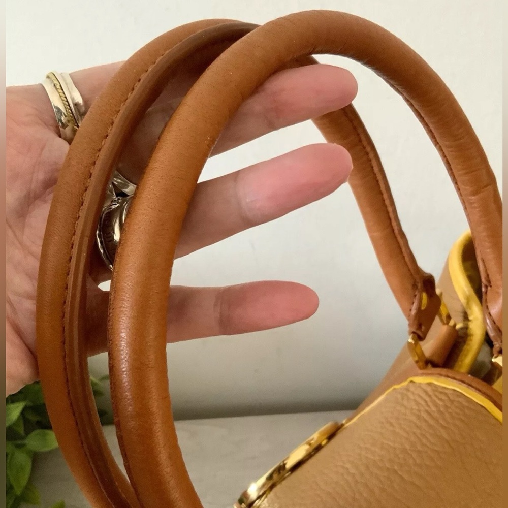 TORY BURCH LRG AMANDA TRI-COLOR TOTE SHOULDER BAG - Picture 12 of 16